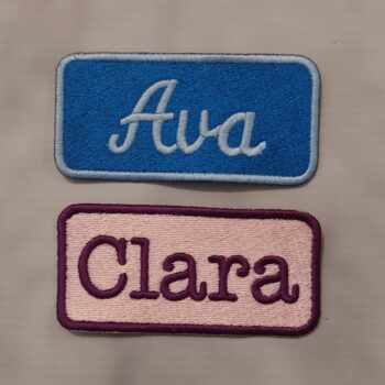 Custom Embroidered Name Patch
